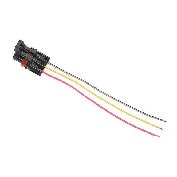 CarLights360 For GMC Savana 3500 2000-2017 Electrical Connector | Plastic | Metal Contact Terminal Material | Blade Terminal | Push On Attachment | Oval | 1 Male Connector | Replacement For 12085492