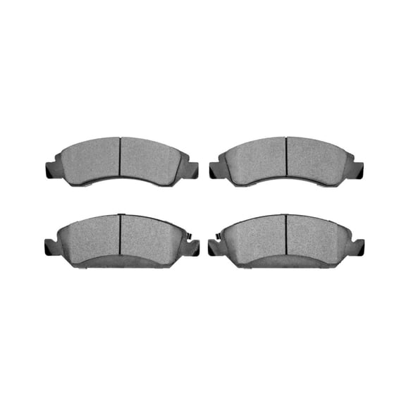 CarLights360 For GMC Sierra 1500 Limited 2019 Disc Brake Pad Set | Mechanical Pad Wear Sensor Type | 18 Millimeters/0.71 Inches Inner Overall Thickness | 184.2 Millimeters/7.25 Inches Width