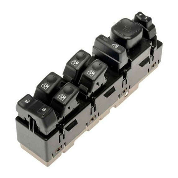 CarLights360 For GMC Yukon XL 1500/Yukon XL 2500 2003 2004 2005 2006 Power Door Window Switch | Plastic Housing Material | Black/Brown Color | Pin Terminal | Replacement For 10398565, 15112972