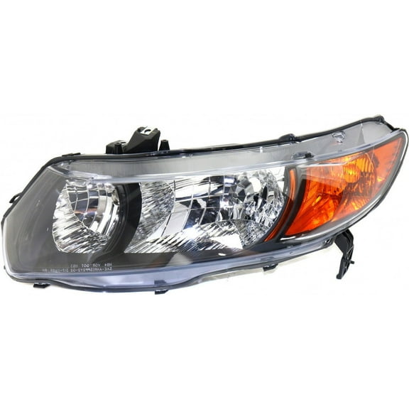 CarLights360: For Honda Civic Headlight Assembly 2006 07 08 2009 Driver Side DOT Certified w/ Bulbs | HO2518111 (Trim: DX; Coupe ; EX-L; Coupe ; EX; Coupe ; LX; Coupe)