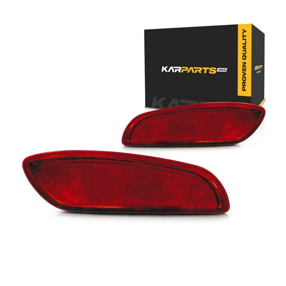 CarLights360: For Hyundai Santa Fe Reflector 2010 2011 2012 Pair Driver and Passenger Side DOT Certified For HY1184107 + HY1185107 | 92408-2B510 + 92409-2B510