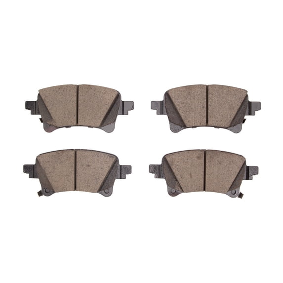 CarLights360 For Jeep Gladiator 2020 21 22 23 24 2025 Brake Pads | Mechanical Pad Wear Sensor | 62 Millimeters / 2.44 Inches Inner Height | 142.6 Millimeters / 5.61 Inches Inner Width
