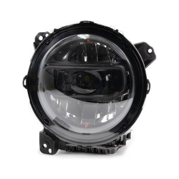 CarLights360 For Jeep Gladiator/Wrangler 2023 2024 2025 Headlight Driver Side | LED | Low Beam, High Beam | Reflector | Excluded Logo | Replacement For CH2502360