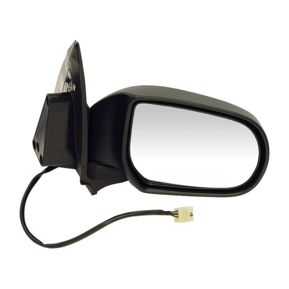 CarLights360 For Mercury Mariner 2005 2006 2007 Door Mirror | Black Housing | Plastic Material | Electric Adjustment | Screws Attachment | Powered Mirror | Rectangular Glass Shape | For 2L8Z17682CAA