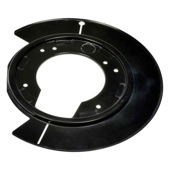 CarLights360 For Mercury Mountaineer 2006 07 08 09 2010 Brake Backing Plate Rear, Passenger Side | Steel | Disc Brake Type | Black Color | 295 Millimeters Diameter | 6 Mounting Hole | For 6L2Z2C028AA