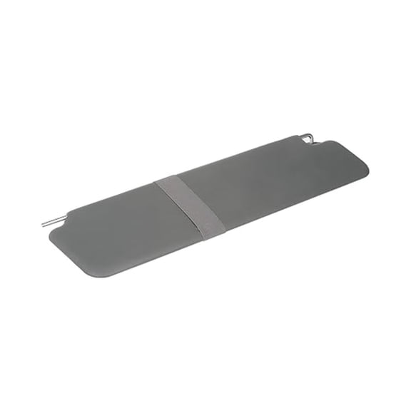 CarLights360 For Navistar 4400LP/4300LP 2002 03 04 05 06 2007 Sun Visor Assembly | Vinyl | Gray | Polymer Bracket | 3 Mounting Hole | Replacement For 3565230C3