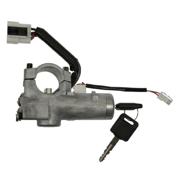 CarLights360 For Nissan Altima 2000 2001 Ignition Switch with Lock Cylinder | Blade Terminal | Bolt On Attachment Method | Coded Coding | Rectangular Connector | Female 1, 1 Male Connector D87000Z811