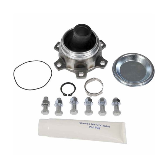 CarLights360 For Nissan Pathfinder 2001 2002 2003 2004 Drive Shaft CV Joint | Black Housing | Rubber, Steel | Flange Mount Type | M10 Bolt Diameter | 4.2 Millimeters Bolt Circle Diameter | 932-002