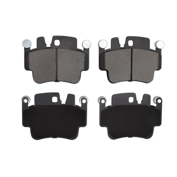 CarLights360 For Porsche Boxster 2000 01 02 03 2004 Disc Brake Pad Set | Electronic Pad Wear Sensor | 90.2 Millimeters / 3.55 Inches Inner Height | 121.3 Millimeters / 4.78 Inches Inner Width