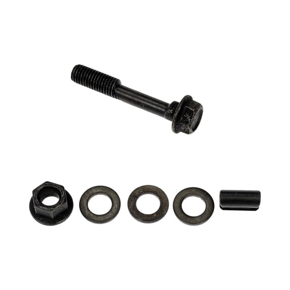 CarLights360 For Saturn Ion 2003 04 05 06 2007 Alignment Camber Bolt Set | Manual Adjustment Type | Black Color | With 2 Cam Bolts/2 Cam Washers/2 Lock Nuts