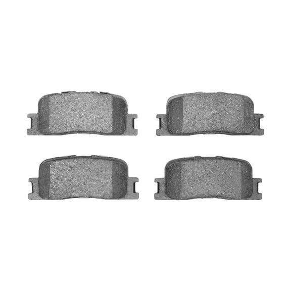 CarLights360 For Toyota Camry 2002 03 04 05 2006 Disc Brake Pads Rear | Ceramic Friction | 93 Millimeters / 3.66 Inches Pad Length | Without Shims Option | Without Wear Sensor Option