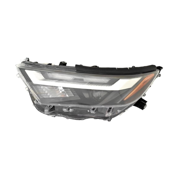 CarLights360 For Toyota RAV4 2022 2023 2024 Headlight Driver Side | CAPA | Clear Lens | Black Housing | LED | Plastic Lens/Housing | Low Beam, High Beam | Hybrid Model | Projector | For TO2502316C
