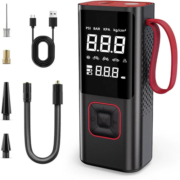 CarLuck Cordless Tire Inflator Portable Air Compressor, 7800mAh 150PSI Air Pump with Auto-Shutoff & LED for Cars, Motorcycles, Bicycles - Includes Storage Bag