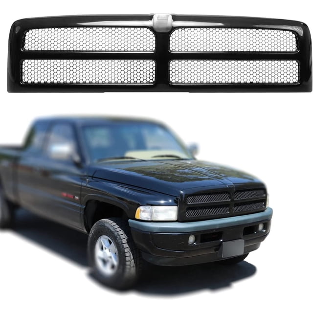 CarPartsDepot Front Painted Black Shell Grille Assembly