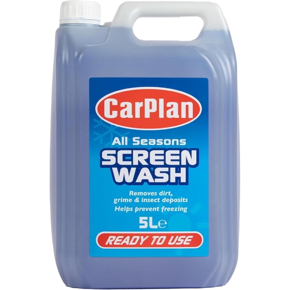 CarPlan Windshield Washer Fluid, 1.3 Gallon  Ready Mixed All Seasons Streak-Free for Summer and Winter