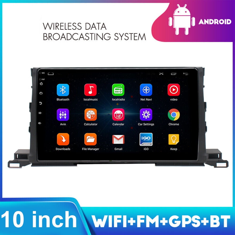 CarPlay 10''Car GPS NAVI for Toyota Highlander 2014-2019 radio JBL 2+32G HOT