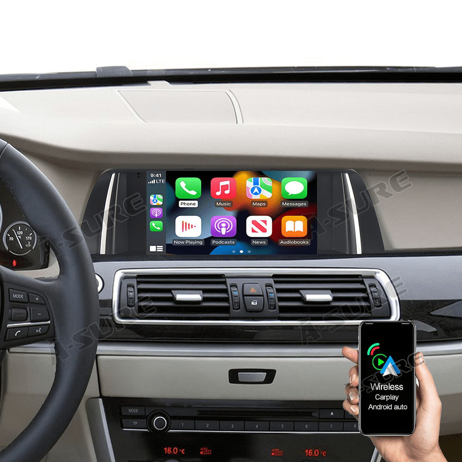 Android 12 Autoradio pour Bmw F10 F11 2010-2021 Cic Nbt Système Auto Stéréo  Multimédia Lecteur Vidéo Bluetooth Wifi Navigation GPS