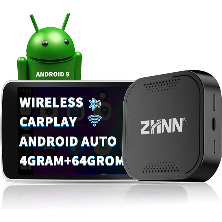 2-in-1 Wireless Carplay Android Auto Adapter, Plug and Play, Suitable for  Wired Carplay and Android Auto Wired to Wireless Adapter, Compatible with