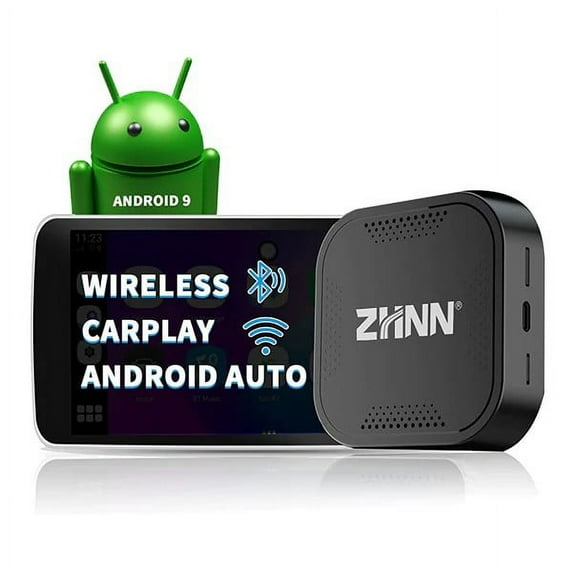 CarPlay AI Box with Android 9.0 System,Built-in Navi,Support SIM&TF Card Bluetooth Only Support Car with OEM Wired CarPlay