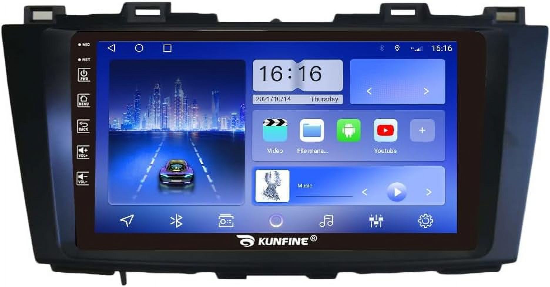 Autoradio Android Pour Kia Rio 2007 - écran Tactile 9" IPS - 4G+64G - CarPlay, Android Auto - Caméra Recul Incluse