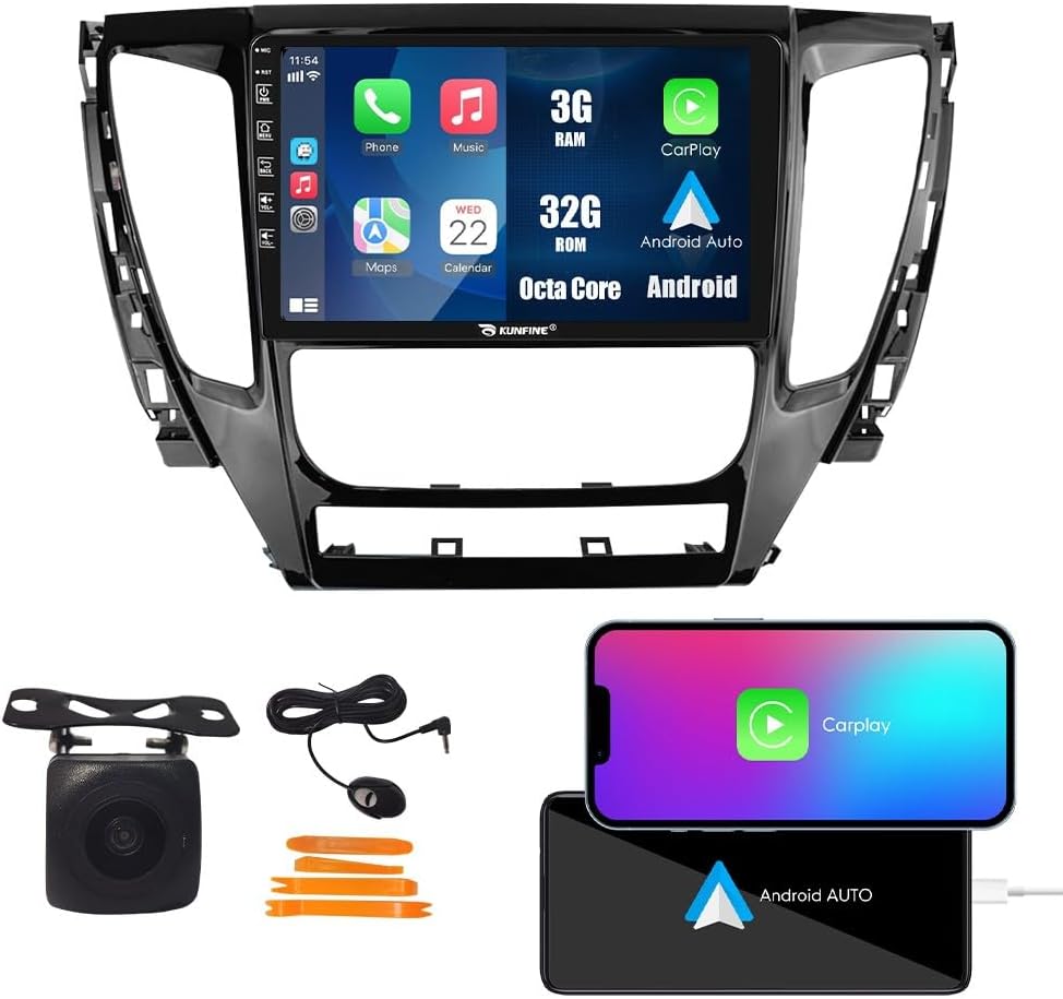 CarPlay Android Auto Navigation Stereo GPS Radio Camera Display 9
