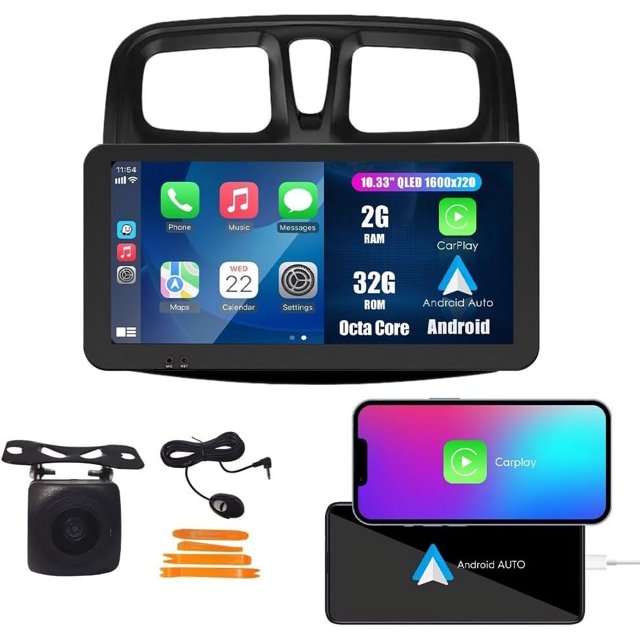 CarPlay Android Auto Navigation Stereo GPS Radio Reverse Camera Display