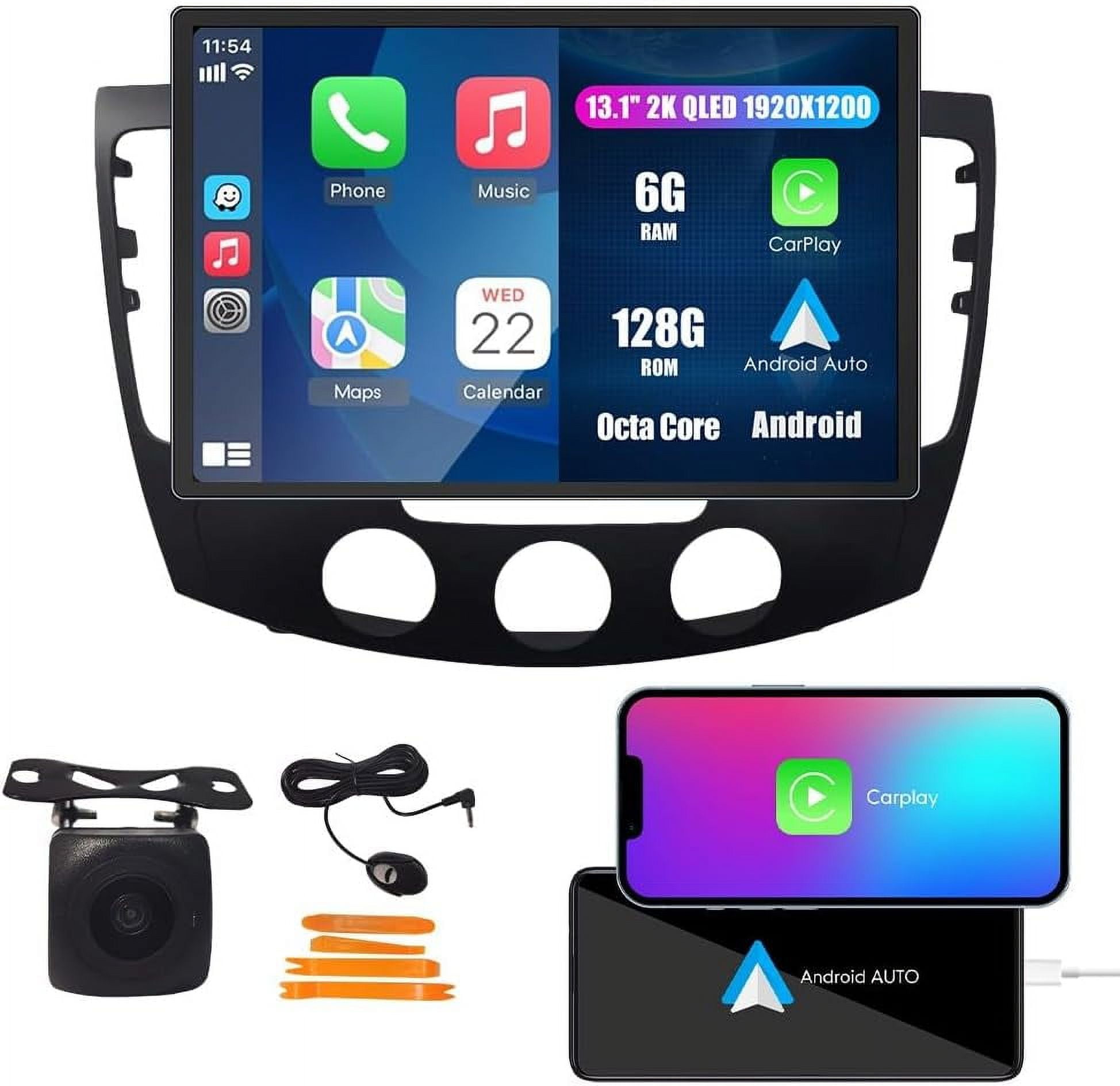 Kunfine 13.1" QLED CarPlay Android Auto Head Unit For Honda City 2014-2017 - Octa Core 6GB+128GB, Reverse Camera