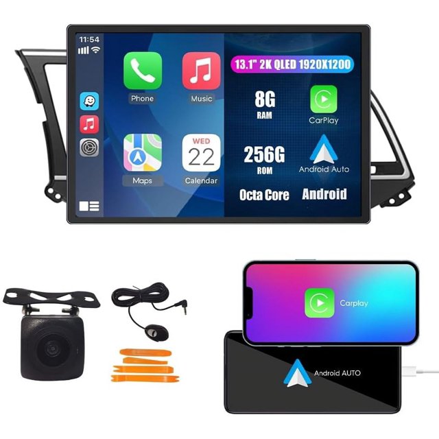 CarPlay Android Auto Navigation Stereo GPS Radio Reverse Camera Display