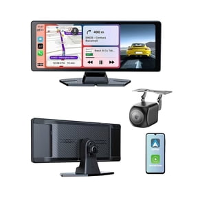 CarPlay Screen for Car,10.26 Inch Portable Car Play & Android Auto Touch Screen, 1080P Rear Backup Camera Car Stereo,Voice Control,Mirror Link,AUX for All Vehicles