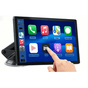 CarPlay Screen for Car, 9 Wireless CarPlay & Android Auto - Smart Portable Touchscreen with Bluetooth/FM, Mirror Link, Voice Control, GPS Navigation, Hands-Free Calling, Plug & Play Car Play Screen