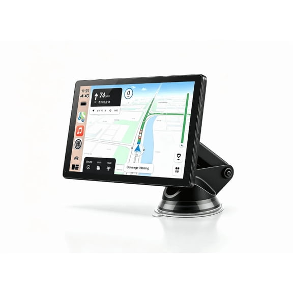 CarPlay Screen for Car, 9'' Wireless CarPlay & Android Auto - Smart Portable Touchscreen with Bluetooth/FM, Mirror Link, Voice Control, GPS Navigation, Hands-Free Calling, Plug & Play Car Play Screen