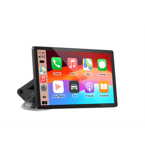 CarPlay Screen for Car, 9'' Wireless CarPlay & Android Auto - Smart Portable Touchscreen with Bluetooth/FM, Mirror Link, Voice Control, GPS Navigation, Hands-Free Calling, Plug & Play Car Play Screen
