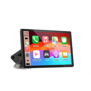 CarPlay Screen for Car, 9'' Wireless CarPlay & Android Auto - Smart Portable Touchscreen with Bluetooth/FM, Mirror Link, Voice Control, GPS Navigation, Hands-Free Calling, Plug & Play Car Play Screen