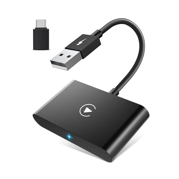 CarPlay Wireless Adapter For Wired CarPlay 2023 Upgrade Plug & Play Dongle Converts Wired To Wireless Fast And Easy Use Fit For Cars From 2015 & IPhone IOS 10+