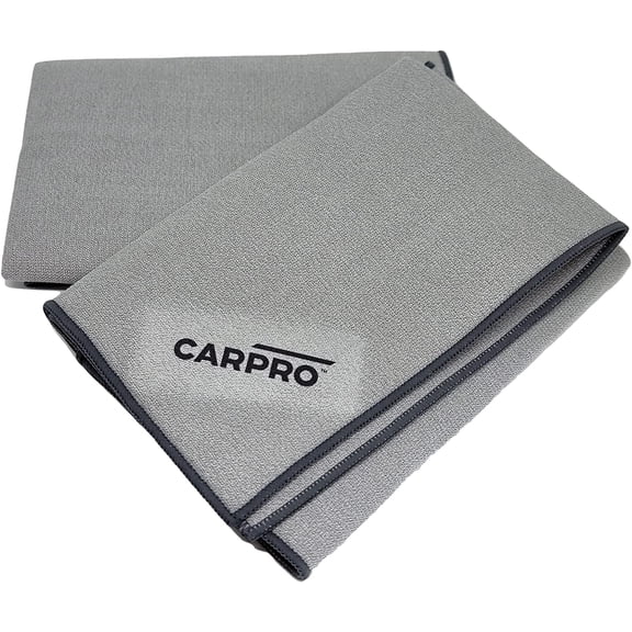 CARPRO GlassFiber Microfiber Drying Towel - Spotless Glass Windshield & Windows, Microfiber Edge, Lint & Tag Free, Car Washing & Auto Detailing (Pack of 1)