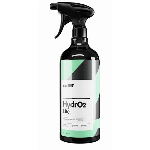 CARPRO HydrO2 Lite Touchless Silica Sealant - Spray-On and Rinse-Off Automotive Paint Sealant - Ready to Use Formula - Liter with Sprayer (34oz)