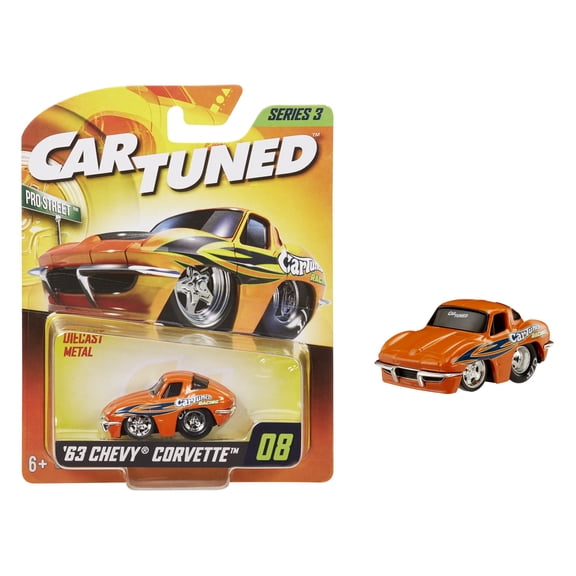 CarTuned Series 3 1963 Chevy Corvette Stingray (Pro Street) Diecast Collectors Cars