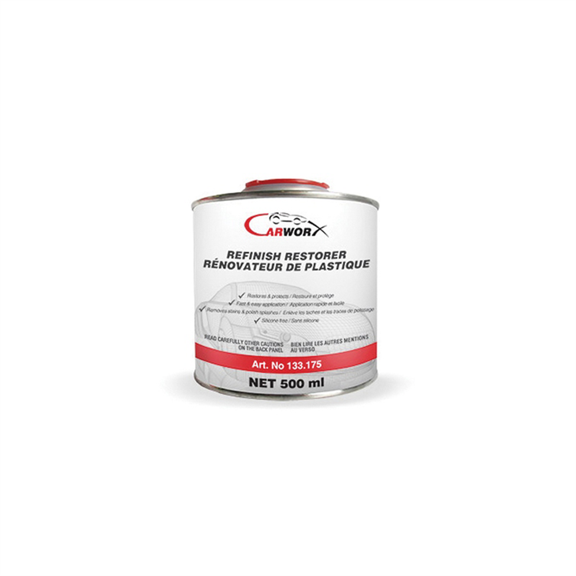 CARWORK Carworx 133.175 Refinish Restorer, 500 mL, Translucent Yellow