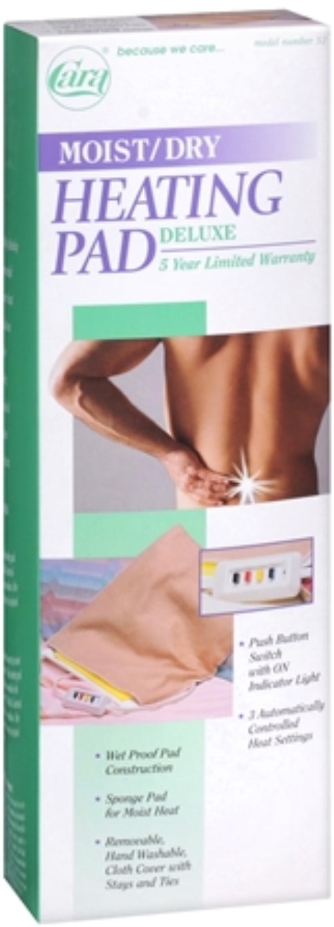 Cara Heating Pad Moist/Dry Deluxe 1 Each (Pack of 2)