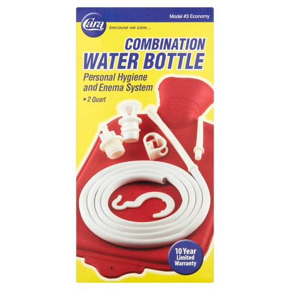 Cara Hot Water Bottle Personal Hygiene And Enema System 2 Quart Combination