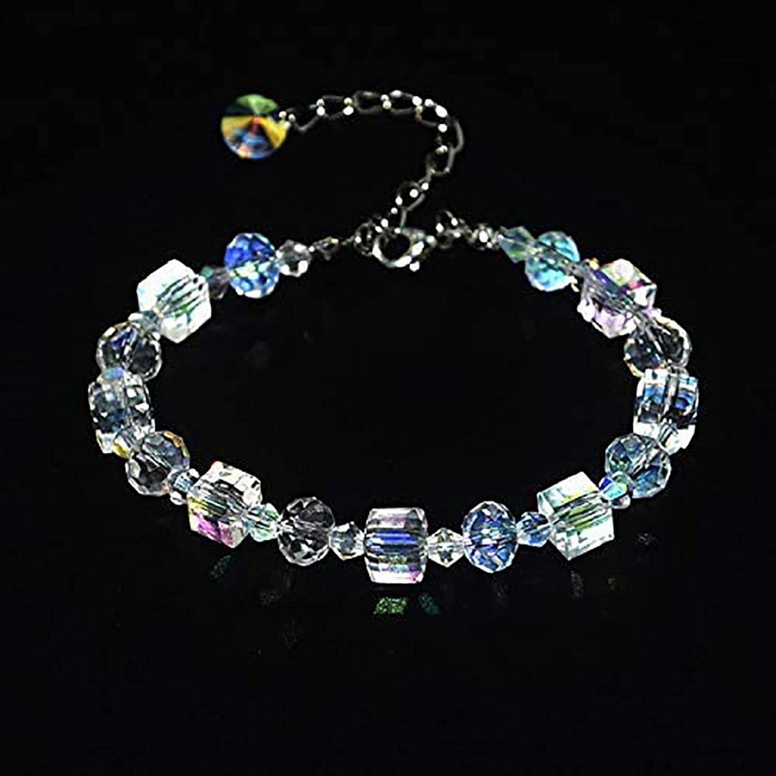 How To Make A Faceted Crystal Beaded Bracelet - Running With Sisters