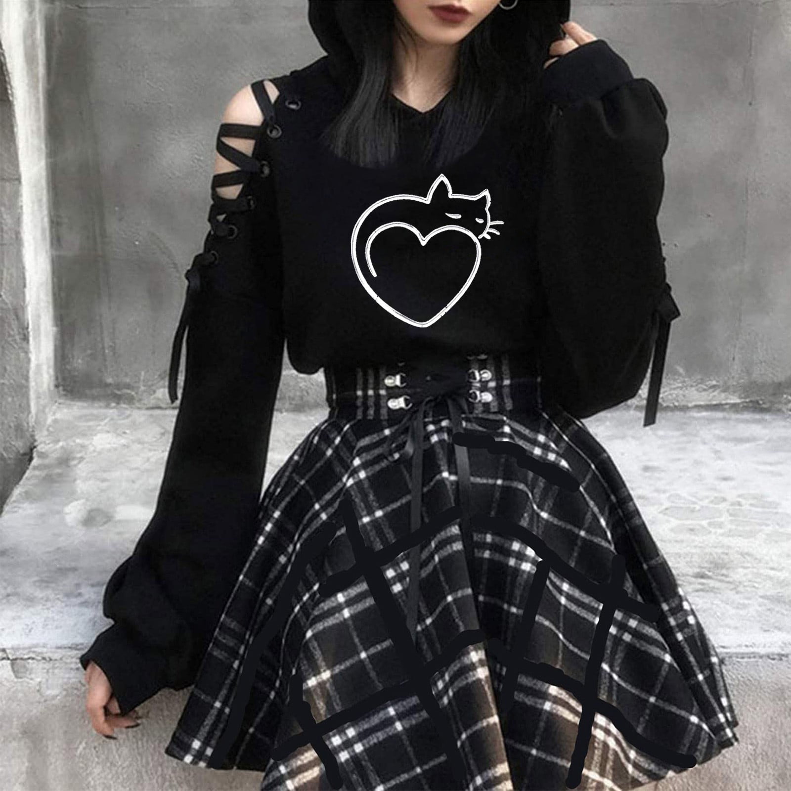Cute hotsell gothic outfits