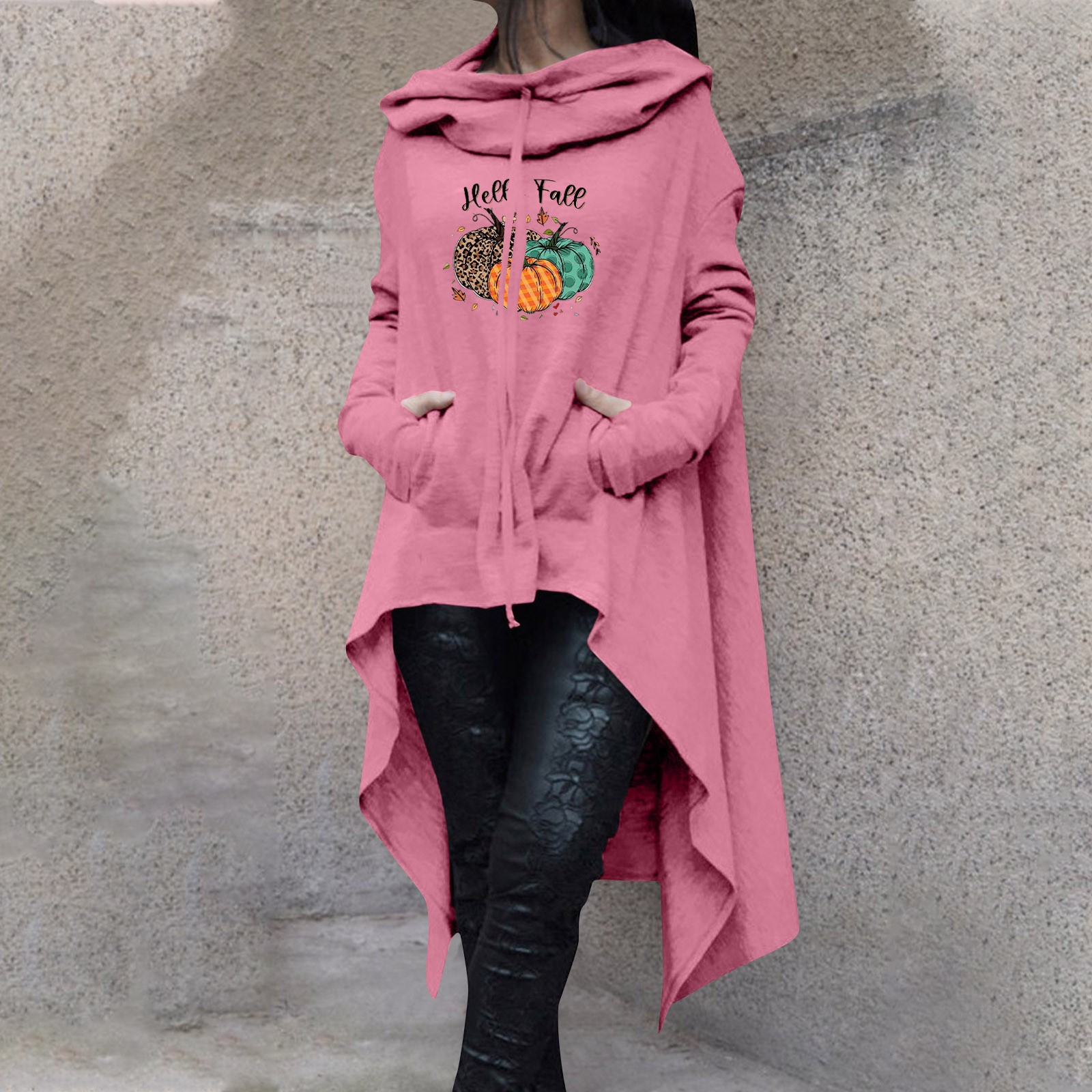 Cara Lady Pullover Hoodies for Women Oversize Letter Slogan Graphic Print  Hoodie Drop Shoulder Hooded Sweatshirt Pullover Aesthetic Pink XXL -  Walmart.com