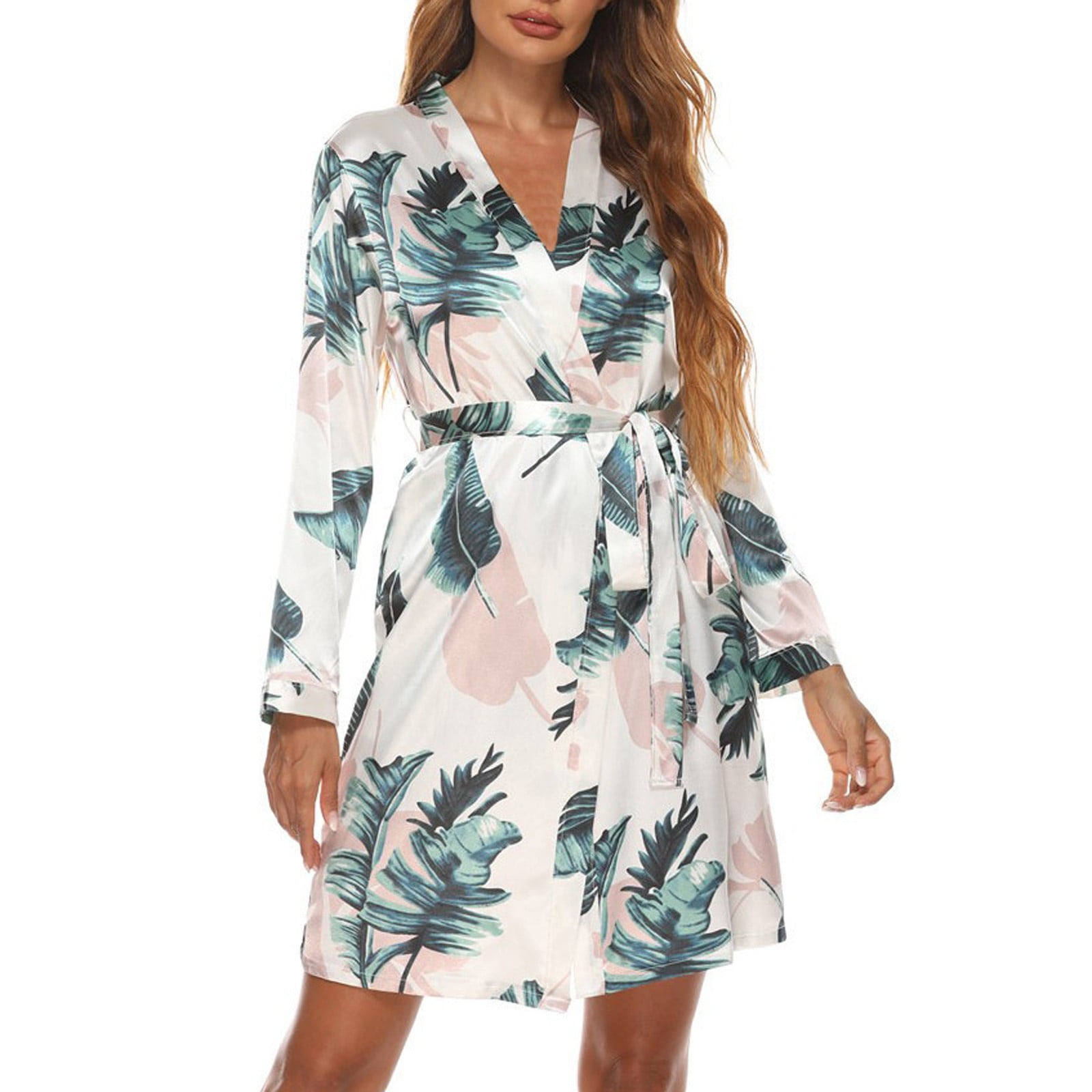 Cara Lady Women's Pajamas Home Dress Bathrobe Beach Nightdress Long