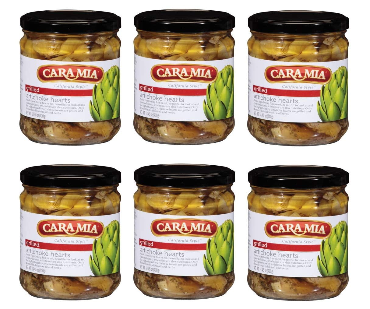 Cara Mia Grilled Artichoke Hearts - Four (4) Pack - 14.45 oz