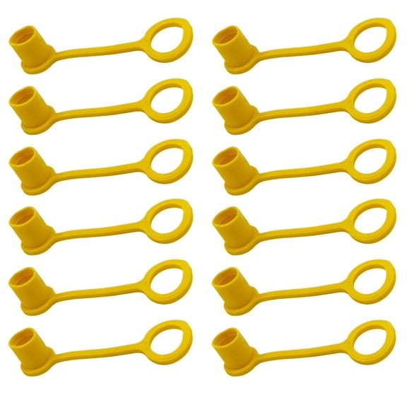 CaraMart 1/4 Inch Quick Connect Dust Cap for Air Line Connector Covers - 12 or 2
