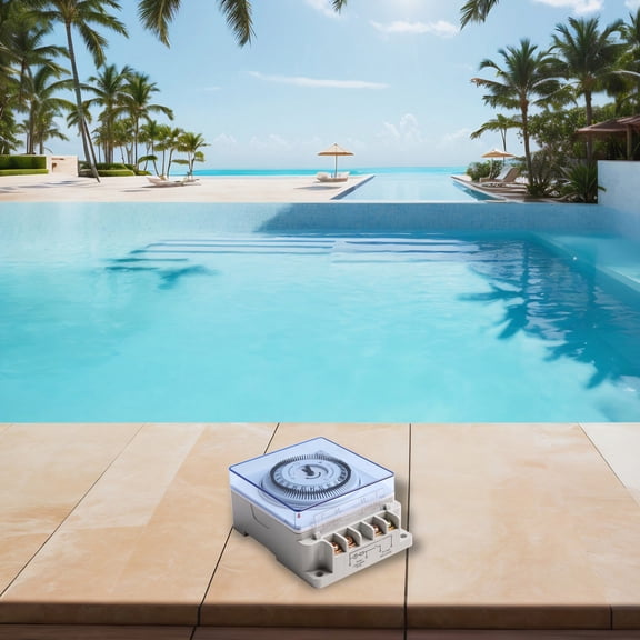 CaraMart 1 Pcs TH-195 Mechanical Timer Intelligent Timer Water Pump Control Home Garden Yard Pool Equipment Parts Accessories