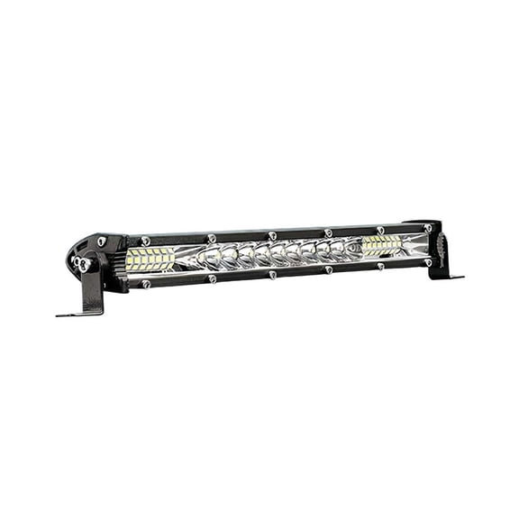 CaraMart 10 Inch Amber LED Light Bar: Super Bright, Waterproof for Off-Road