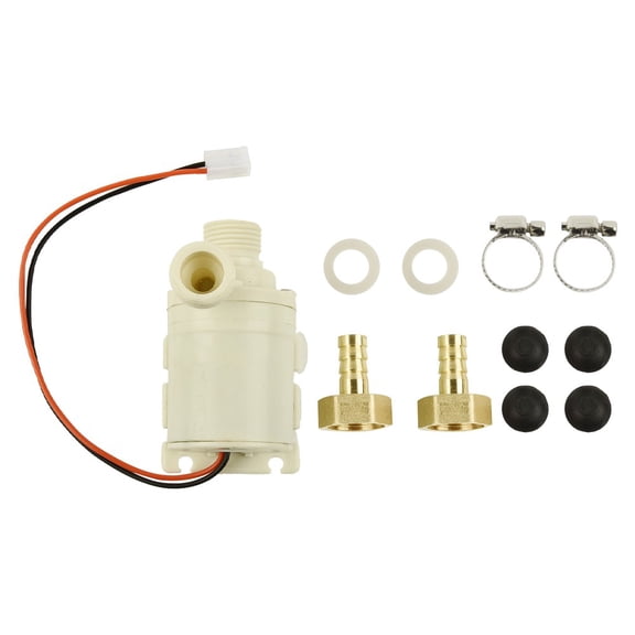 CaraMart 100C Solar Hot Water Circulation Pump Silent Coupler DC 12V Hot/Cooling Water Circulation Pump Brushless Motor Technology