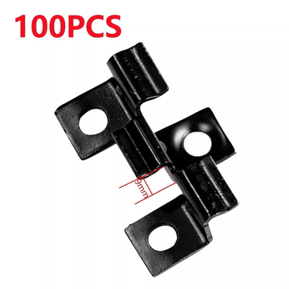 CaraMart 100PCS Composite Decking Clips Fastener Board Clip Stainless Steel-Hidden Exterior Composite Deck Clip 7/8/9/10mm Tool Parts